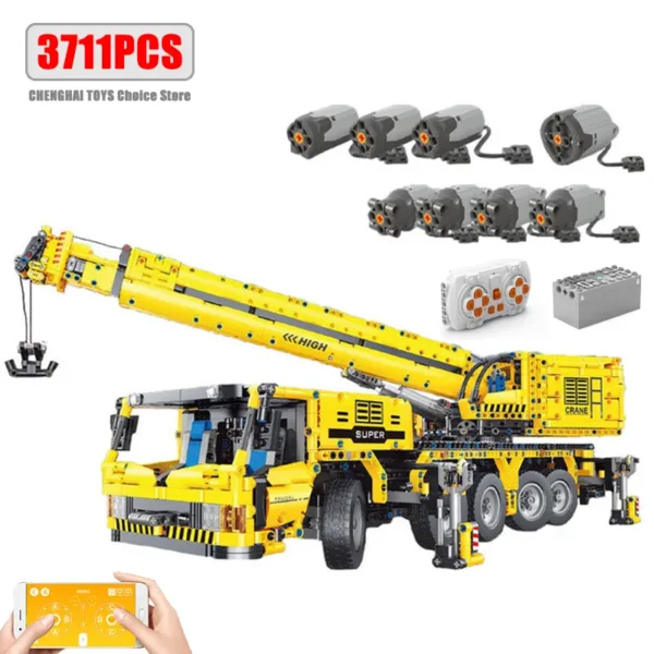 Remote Control Excavator Building Blocks Set - Image 11