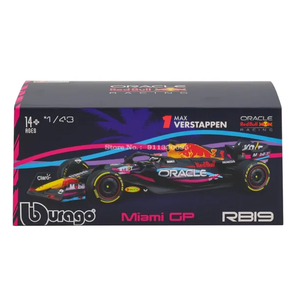 Bburago 1:43 F1 Red Bull Racing Model Car - Image 6