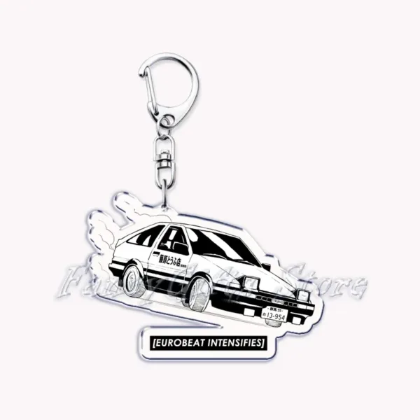 Classic Japanese Racing Cars Keychain Pendant - Image 12