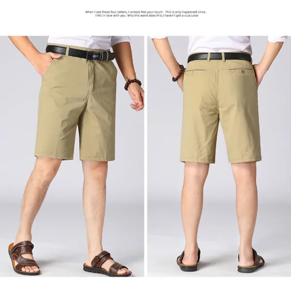 Men's Summer Casual Knee Length Shorts 8 Colors - Image 7