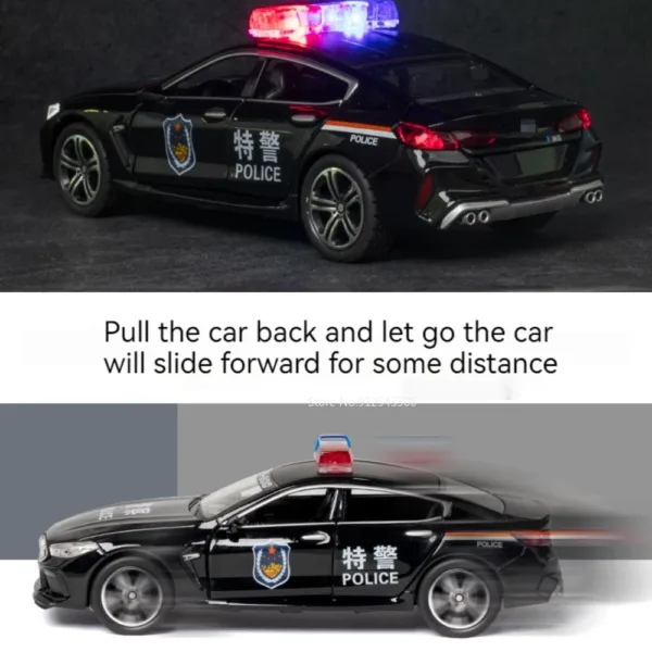 1/32 M8 Police Car Model Diecast Toy - Image 5