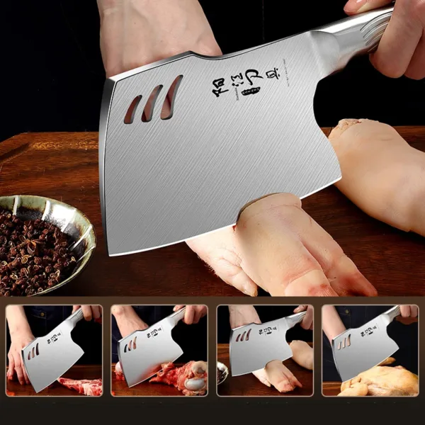 Stainless Steel Chef Bone Chopping Knife - Image 5