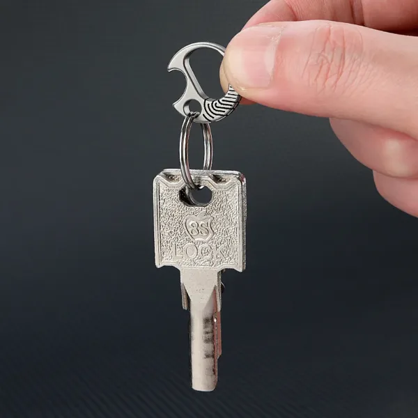 Mini Titanium Alloy Goldfish Keychain Opener - Image 4