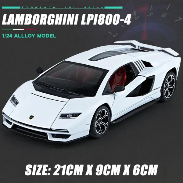 1:24 Lamborghini Countach Diecast Model Car - Image 7