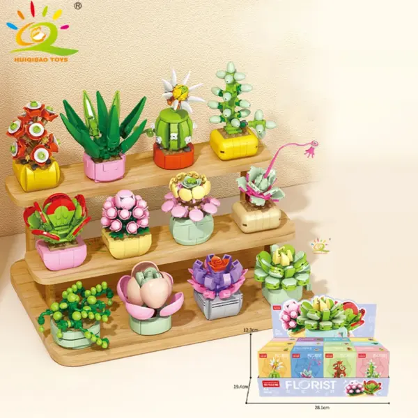 DIY Flower Succulent Building Blocks Set - Image 9