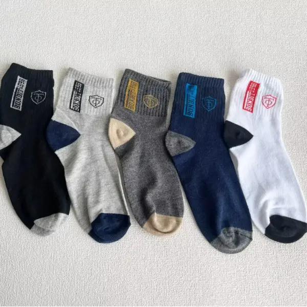 5 Pairs Men's Breathable Sports Socks Set - Image 7