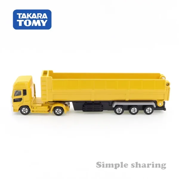 Takara Tomy 1:64 Yellow Dump Truck Model - Image 5