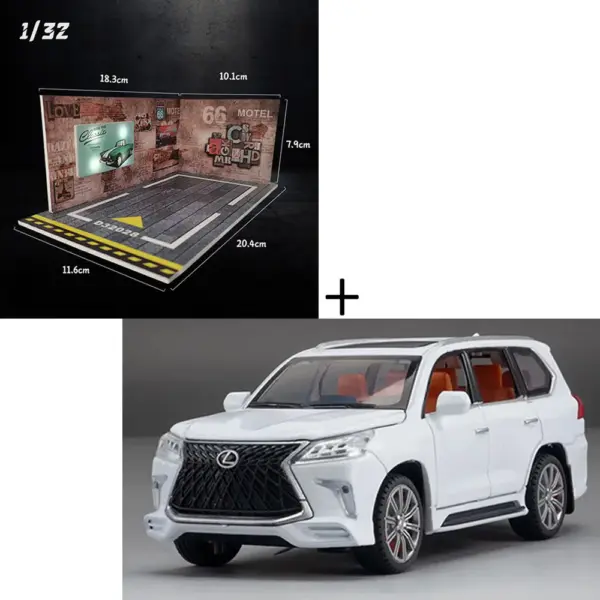 1:32 LX570 Alloy Off-road SUV Model Car - Image 12