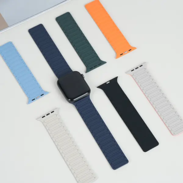 Silicone Magnetic Strap for Apple Watch 49mm 45mm - Image 3