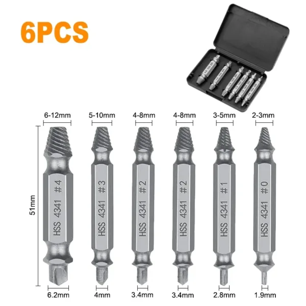 30-Piece Damaged Screw Extractor Set - Image 8