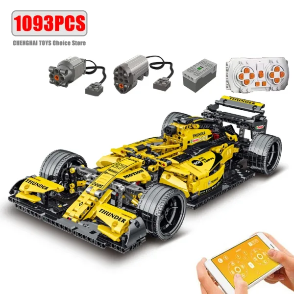 F1 Racing Supercar Building Blocks Set - Image 9