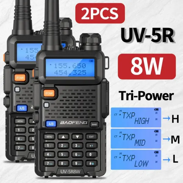 Baofeng UV-5R Dual Band Walkie Talkie Set