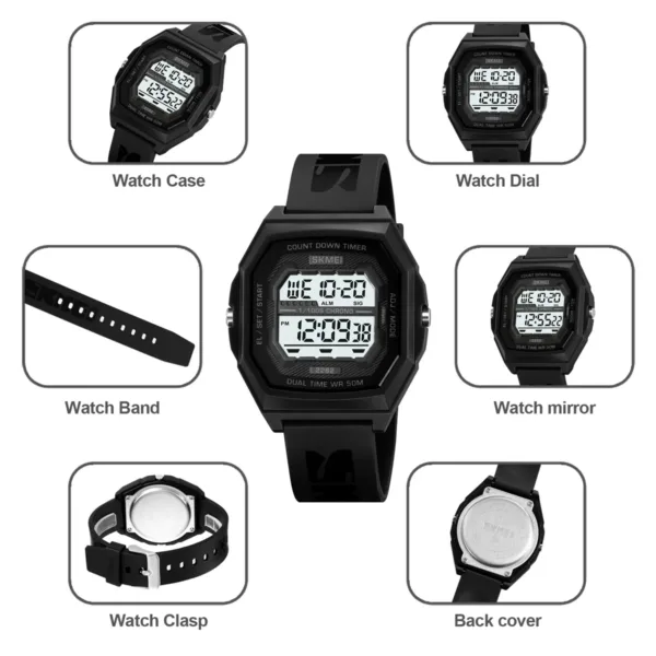 Digital Waterproof Sports Watch for Men and Women - Image 5