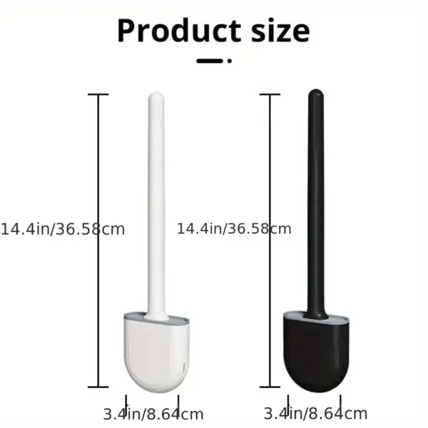 Silicone Toilet Brush with Wall Holder - Image 5