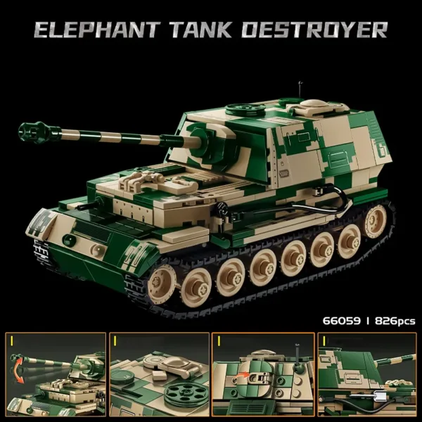 Children's TOG Heavy Tank Building Blocks - Image 2