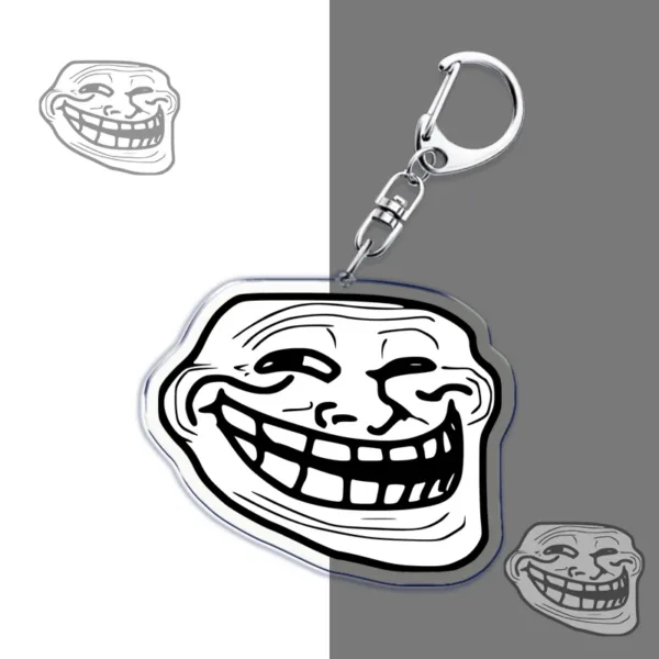 TrollFace Keychain for Bags and Accessories - Image 2