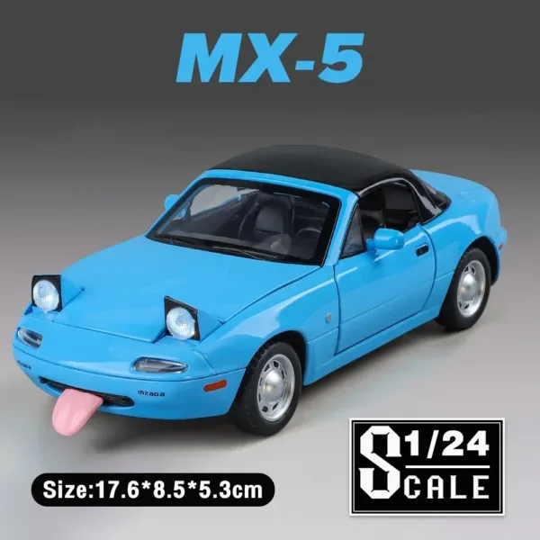 Mazda MX-5 1/24 Scale Diecast Model Car - Image 7