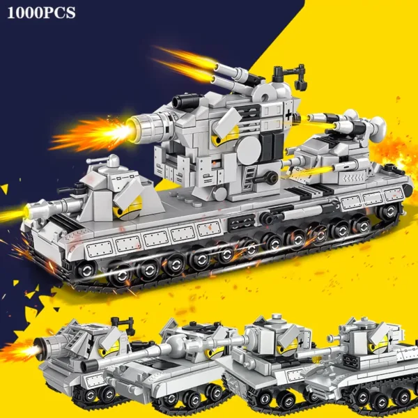 Military Tank Building Block Toy Set - Image 4