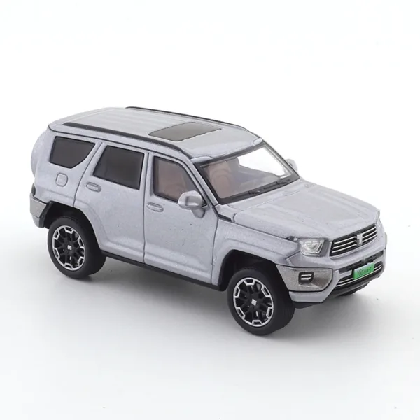 1/64 Scale Silver SUV Diecast Model Car - Image 3