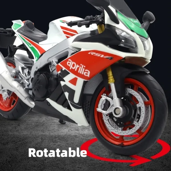 1/12 Scale Aprilia RSV4 RR1000 Diecast Model - Image 6