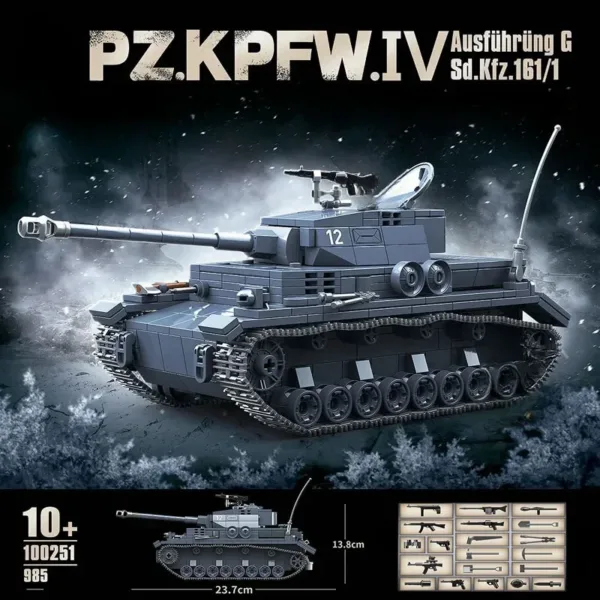 WW2 Tank Building Blocks Model Set for Kids - Image 14