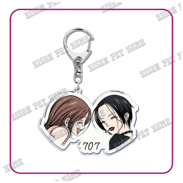 Nana Anime Keychain with Black Stones Pendant - Image 20