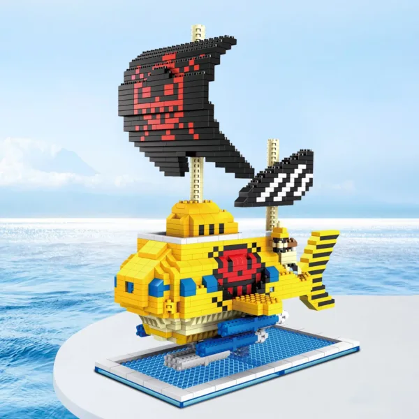 Ocean Pirate Ship 3D Model Building Blocks - Image 6