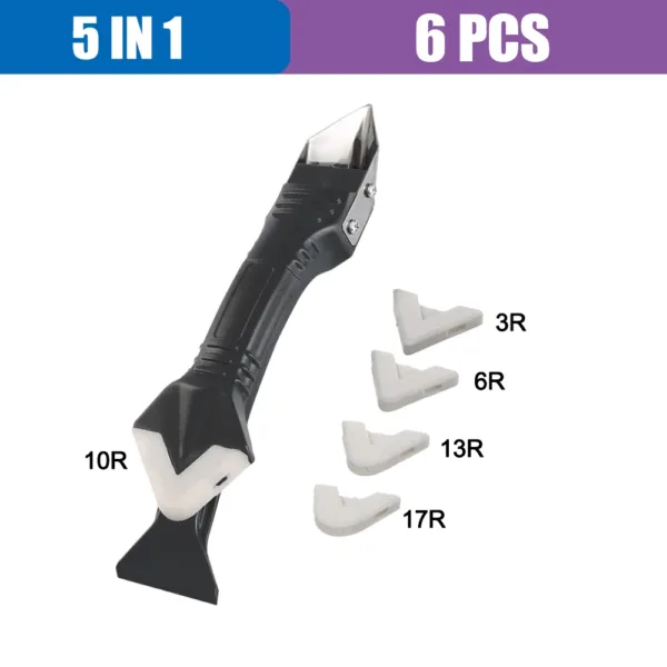 5 In 1 Silicone Scraper and Sealant Tool Set - Image 7