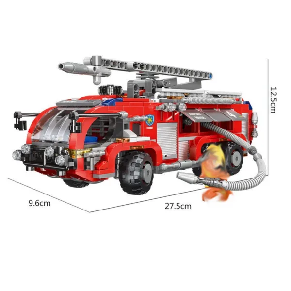 Fire Truck Building Blocks Set for Kids - Image 6