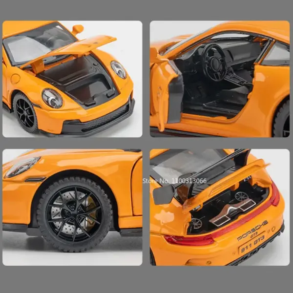 1:32 Scale Alloy 911 GT3 Sports Car Model - Image 3