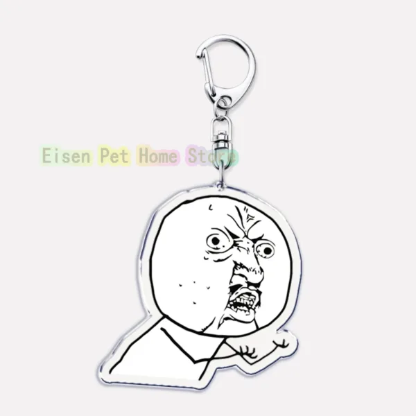 TrollFace Keychain for Bags and Accessories - Image 43