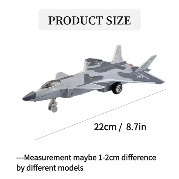 Pullback Jet Fighter Model with Lights and Sound - Image 4