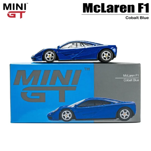 1/64 Scale McLaren F1 Cobalt Blue Diecast Model - Image 6