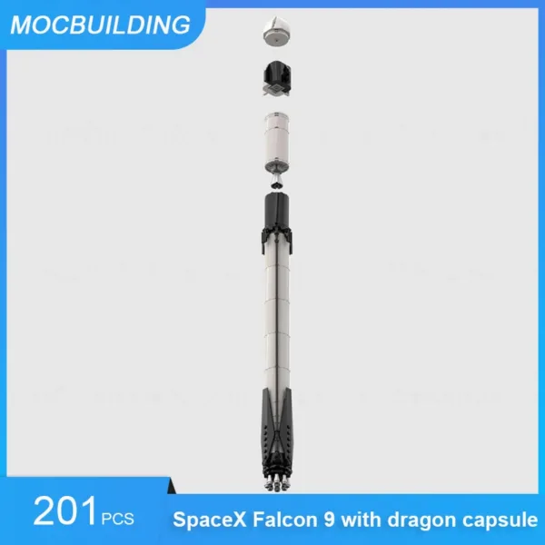 SpaceX Falcon Heavy Building Blocks Set 484PCS - Image 4