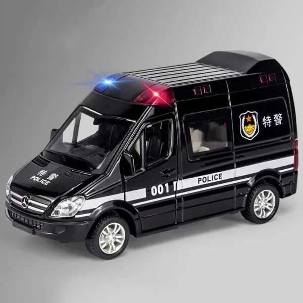 1:32 Diecast Ambulance Model with Sound & Light - Image 7