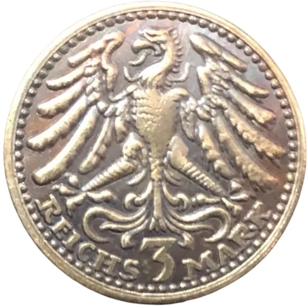 German 3 Reichsmark Replica Coin Type-2 21.6mm