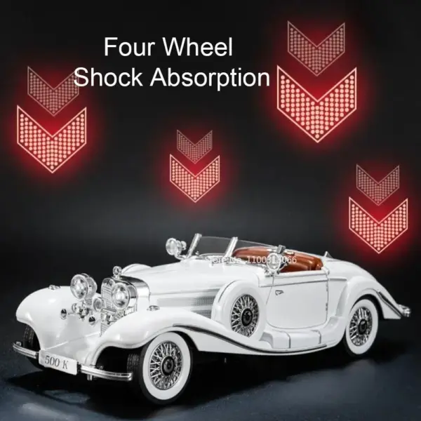 1:18 Alloy Diecast Vintage Car Model with Sound - Image 3