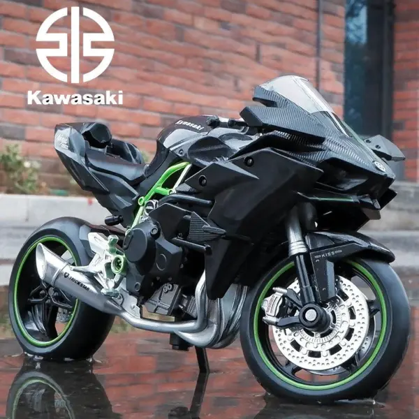 1/12 Kawasaki H2R Ninja Diecast Motorcycle Model - Image 2