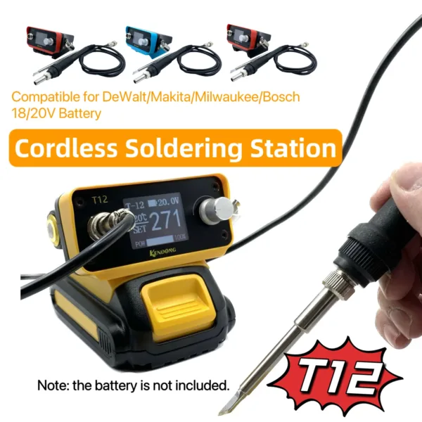 70W Cordless Soldering Station for Dewalt/Bosch