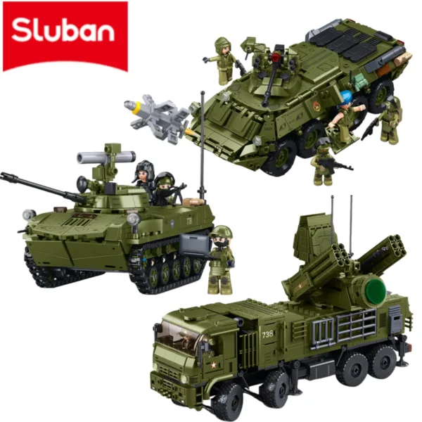 Military Model Bricks Tank Building Blocks Set