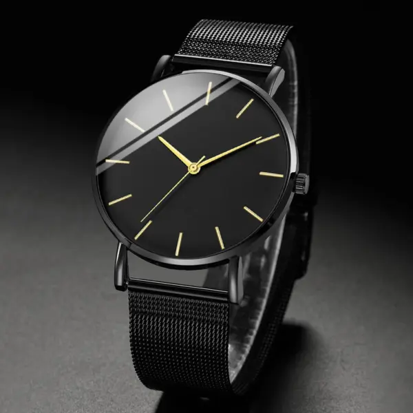 Men's Ultra Thin Stainless Steel Quartz Watch - Image 3