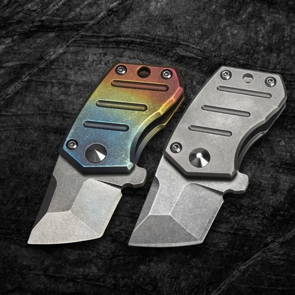 Titanium Alloy Folding Knife S35VN Steel EDC Tool - Image 4