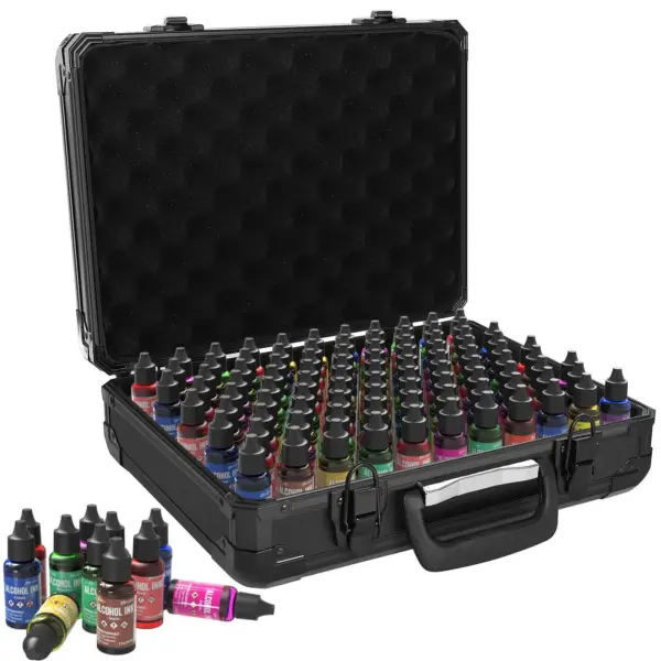 95 Holes Paint Bottle Storage Suitcase