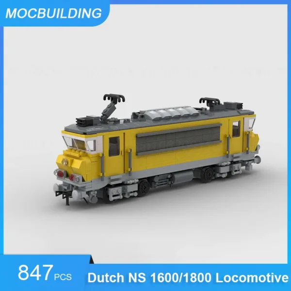 Dutch NS ICM Train Carriage Building Blocks Set - Image 5