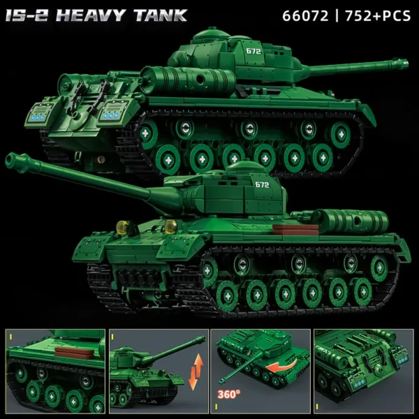 Children's Heavy Tank Building Block Toy - Image 2