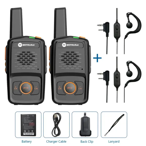 Motolola MT-N1 Mini Walkie Talkie 16 Channels - Image 7