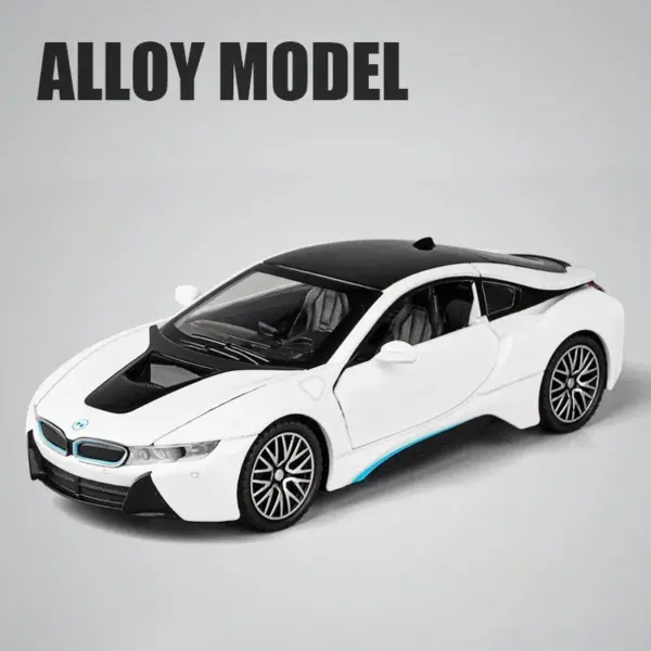 1:32 BMW I8 Diecast Supercar Model Toy - Image 7