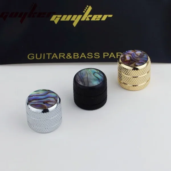 Abalone Guitar Knobs for Electric Bass 6mm Pots - Image 3