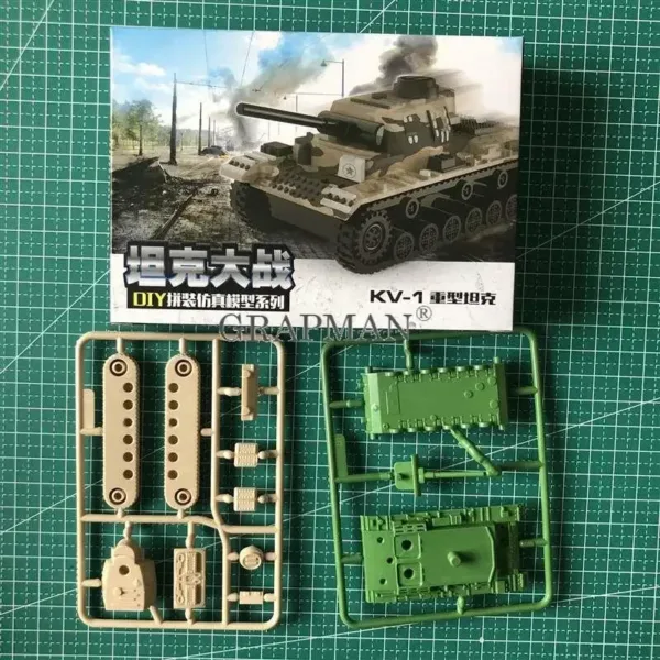 1/72 Scale Plastic Tank Model Set 30 Pieces - Image 6