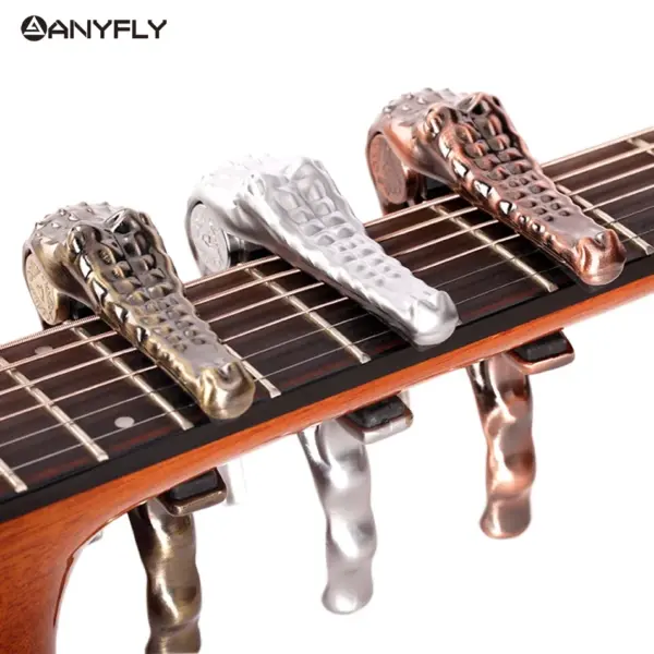 Crocodile Design Acoustic Guitar Capo Clamp